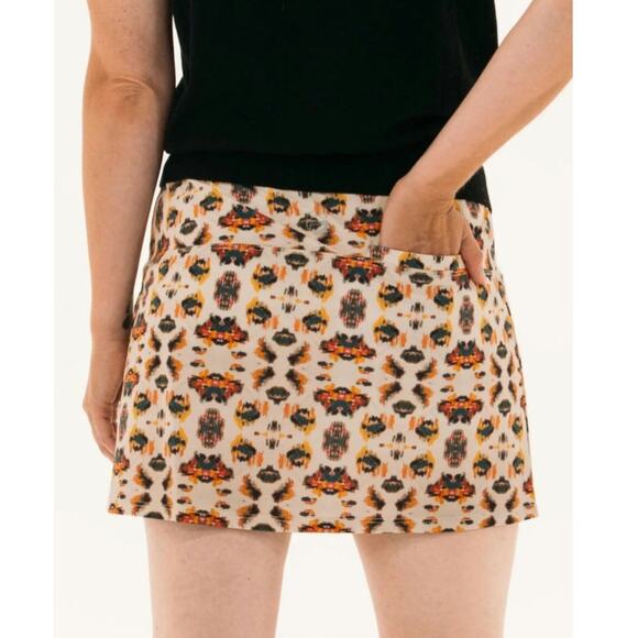 Foraygolf Ikat Tan Multi Skirt Size Medium - Picture 3 of 9